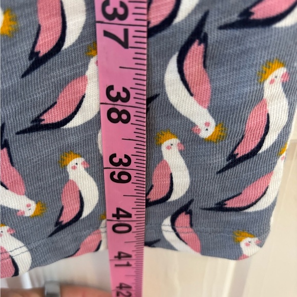 Boden Cockatoo Novelty Print Short Sleeve Dress Cotton Spring Summer Resort 4R - Picture 6 of 11